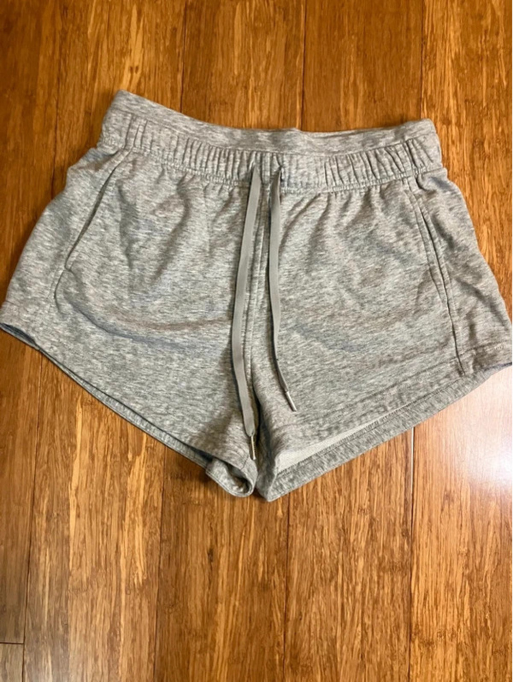 Ododos Heather Grey Drawstring Lounge Shorts Womens S French Terry Sweat Shorts